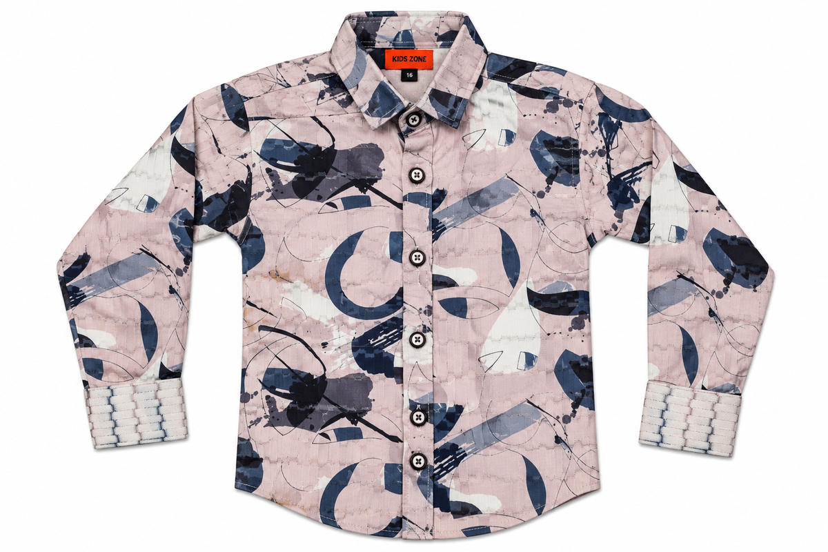 Boys Abstract Print Casual Shirt — lifestyle