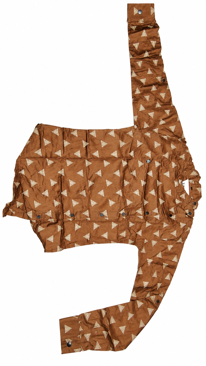 Boys Brown Printed Casual Shirt — lifestyle
